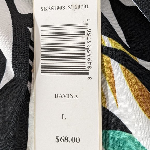 SUNNY LEIGH Dress Medium Colorfull Floral  Knee Lenght Size L Multi-Color - Picture 9 of 10